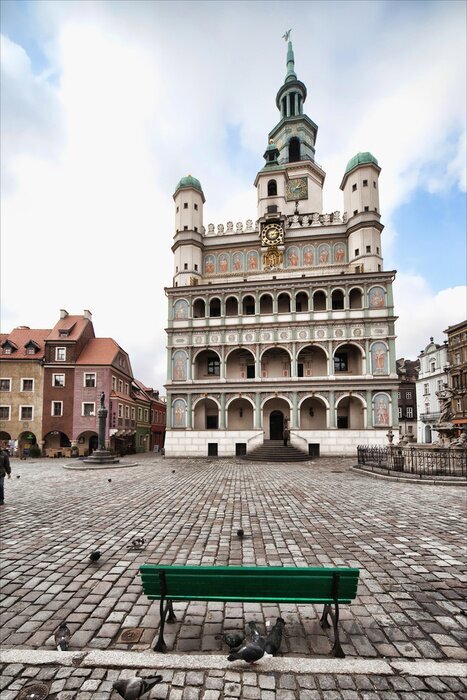 Obraz Stare miasto i ratusz w Poznaniu