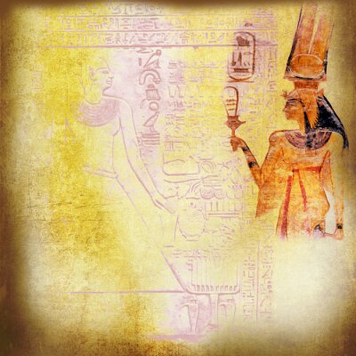 Obraz Starożytne egipskie postacie