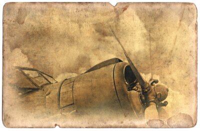Obraz Stary militarny samolot