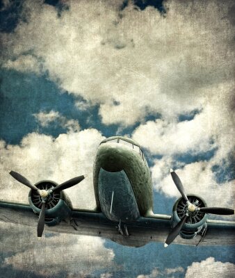 Obraz Stary samolot wojskowy
