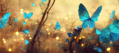 Obraz Świecące motyle
