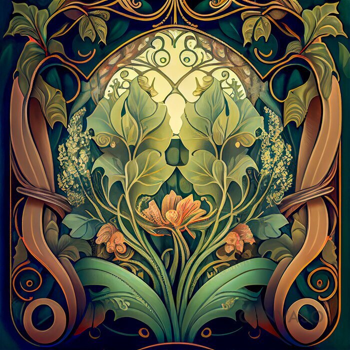 Obraz Tło Art Nouveau