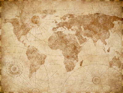 Obraz Tło z mapą świata 