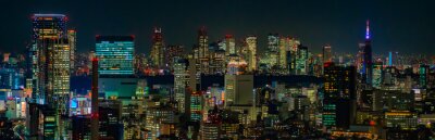 Obraz Tokio miasto w nocy