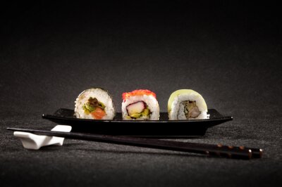 Obraz Trzy rolki sushi