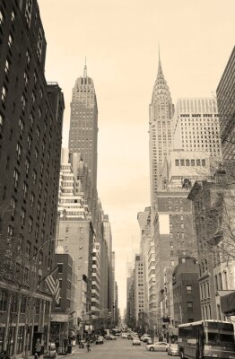 Obraz Ulice Nowego Jorku w sepii