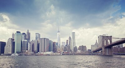 Obraz Vintage panorama Nowego Jorku