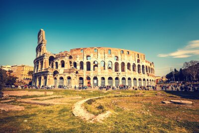 Obraz Widok na Koloseum rzymskie