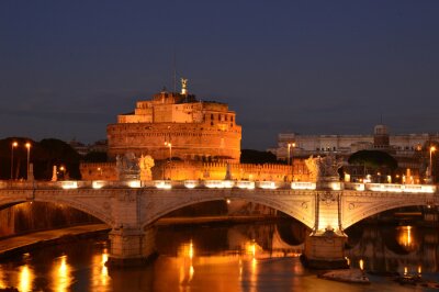 Obraz Wieczorny krajobraz Rzymu