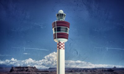 Obraz Wieża na lotnisku