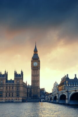 Obraz Wieża zegarowa w Londynie