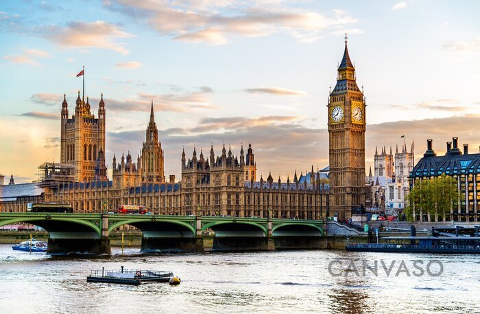 Obraz Wieże Pałacu Westminster Londyn