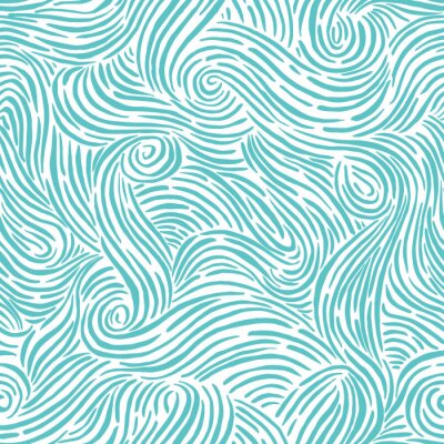 Obraz Wzór z falami morskimi