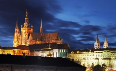 Zamek w mieście  w Czechach