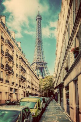 Obraz Zatłoczona ulica Paryża