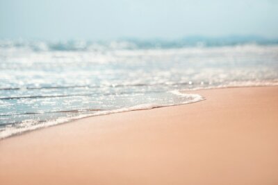 Obraz Zbliżenie na plażę z falą