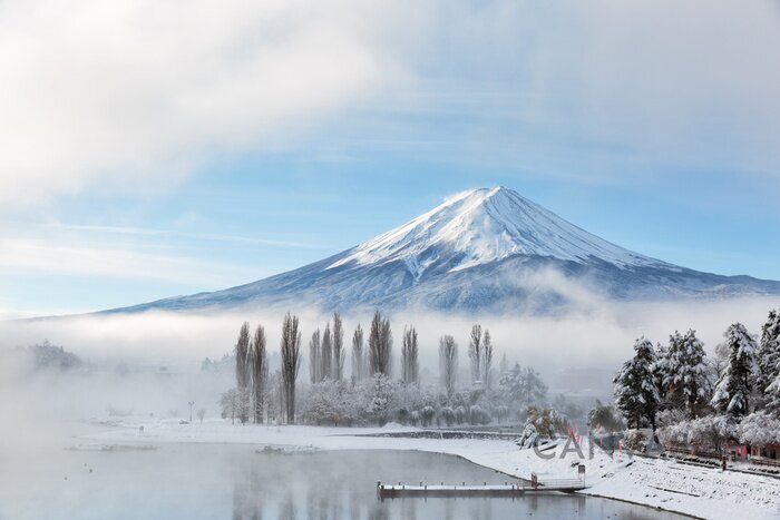 Obraz Zimowy widok na Fuji