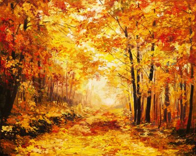 Obraz Złota jesień w lesie